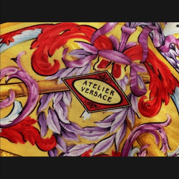 GIANNI VERSACE VINTAGE '93 SILK Spellbook PRINTED SHIRT BAROQUE ATELIER MYTHS - Picture 9 of 12